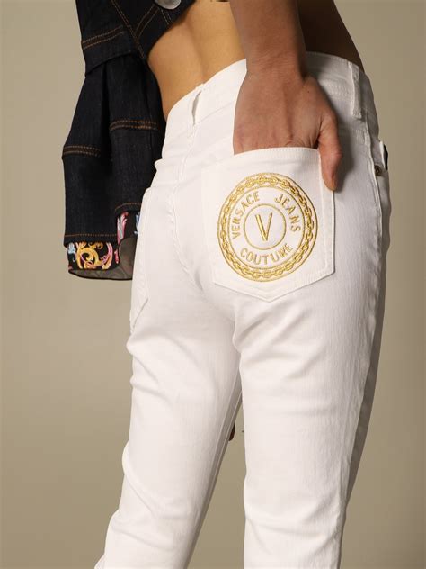 versace jeans trui wit|versace jeans online shopping.